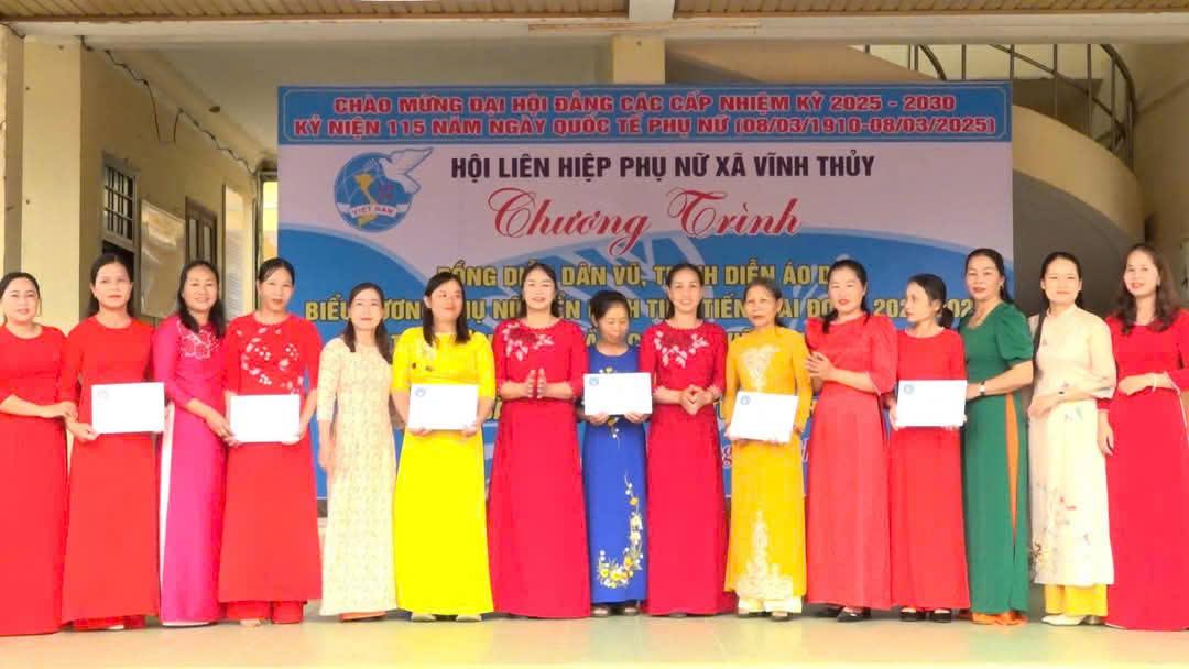 Hội LHPN xã Vĩnh Thuỷ tổ chức kỷ niệm 115 năm ngày QTPN (8/3/1910-08/3/2025)